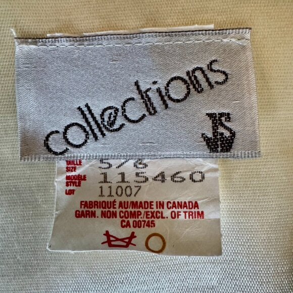 80s Vintage Cream Satin Skirt Suit - Picture 10 of 16